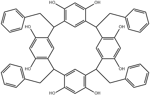C-ベンジルカリックス〔4〕レソルシンアレーン 化学構造式