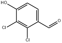 2,3-ジクロロ-4-ヒドロキシベンズアルデヒド 化学構造式