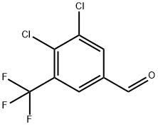 3,4-ジクロロ-5-(トリフルオロメチル)ベンズアルデヒド 化学構造式