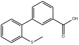 2-(Methylthio)biphenyl-3-carboxylic acid Structure