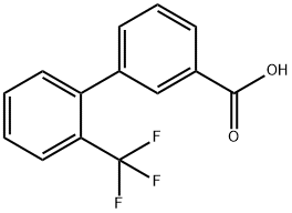 2'-トリフルオロメチル-ビフェニル-3-カルボン酸 化学構造式