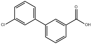 3'-クロロ-3-ビフェニルカルボン酸 化学構造式