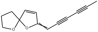 2-(2,4-hexadiynylidene)-1,6-dioxaspiro[4.4]non-3-ene 结构式