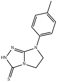 7-(4-メチルフェニル)-6,7-ジヒドロ-5H-イミダゾ[2,1-C][1,2,4]トリアゾール-3-チオール 化学構造式