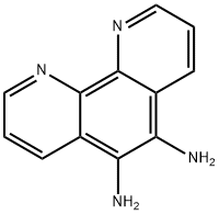 5,6-ジアミノ-1,10-フェナントロリン 化学構造式