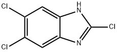 2,5,6-トリクロロ-1H-ベンズイミダゾール 化学構造式