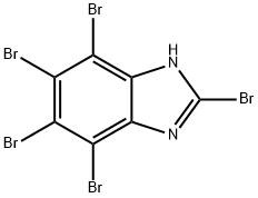 2,4,5,6,7-五溴-1H-苯并咪唑, 16865-25-1, 结构式