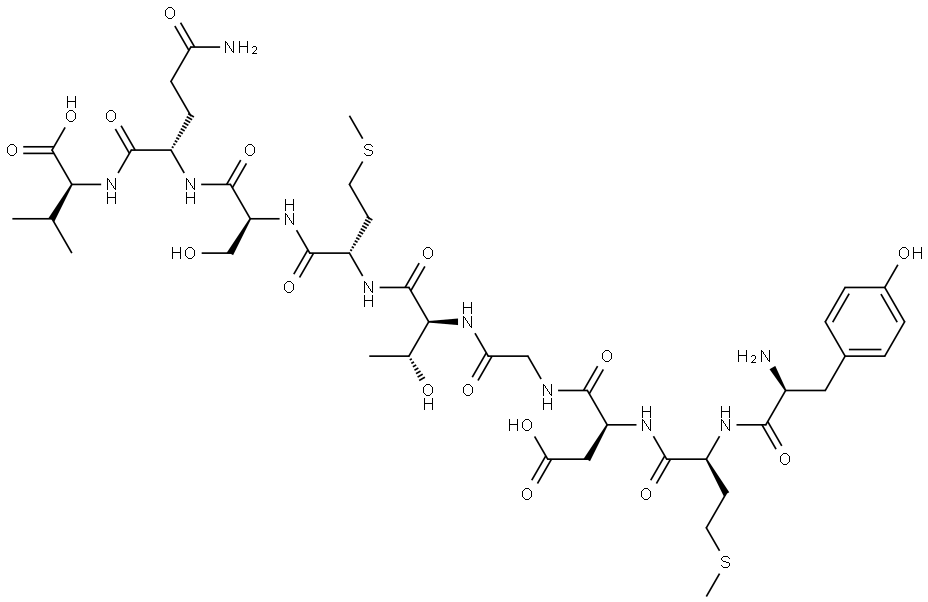 TYR-MET-ASP-GLY-THR-MET-SER-GLN-VAL,168650-46-2,结构式