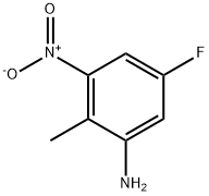 5-氟-3-硝基-2-甲基苯胺 结构式