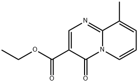 9-メチル-4-オキソ-4H-ピリド[1,2-a]ピリミジン-3-カルボン酸エチル 化学構造式