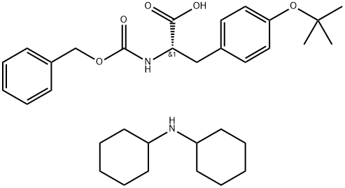 N-苄氧羰基-O-叔丁基-L-酪氨酸二环己胺盐, 16879-90-6, 结构式