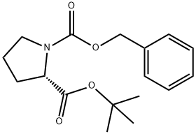 N-カルボベンゾキシ-L-プロリンtert-ブチル 化学構造式