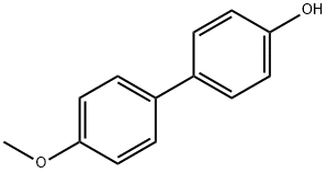 4-ヒドロキシ-4'-メトキシビフェニル 化学構造式