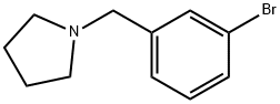 1-(3-ブロモベンジル)ピロリジン 化学構造式