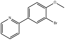 2-(3-溴-4-甲氧基苯在)吡啶,168823-65-2,结构式