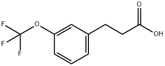 3-[3-(三氟甲氧基)苯基]丙酸 结构式