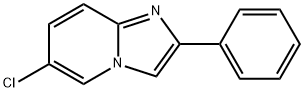 6-氯-2-苯基-咪唑并[1,2-A]吡啶, 168837-18-1, 结构式