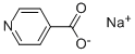 SODIUM 4-PYRIDINECARBOXYLATE TETRAHYDRATE Structure
