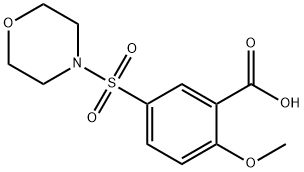 2-METHOXY-5-(MORPHOLINE-4-SULFONYL)-BENZOIC ACID 化学構造式