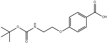 4-(2-TERT-BUTOXYCARBONYLAMINO-ETHOXY)-BENZOIC ACID 化学構造式