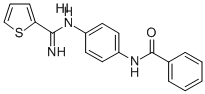 BENZAMIDE, N-[4-[(IMINO-2-THIENYLMETHYL)AMINO]PHENYL]-, MONOHYDRIODIDE Struktur