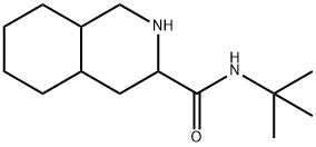 N-(TERT-ブチル)デカヒドロイソキノリン-3-カルボオキサミド 化学構造式