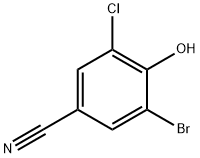 Benzonitrile, 3-broMo-5-chloro-4-hydroxy- Structure