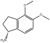 (R)-4,5-DIMETHOXY-INDAN-1-YLAMINE 化学構造式