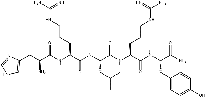 (HIS32,LEU34)-NEUROPEPTIDE Y (32-36), 168916-68-5, 结构式