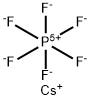 Cesium hexafluorophosphate 化学構造式