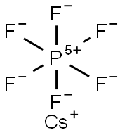 Cesium hexafluorophosphate 化学構造式