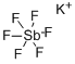 六氟锑酸钾,16893-92-8,结构式