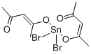TIN(IV) BIS(ACETYLACETONATE) DIBROMIDE 化学構造式
