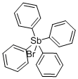 テトラフェニルアンチモン ブロミド 化学構造式