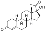 17a-Hydroxy-19-norpregn-4-ene-3,20-dione Structure