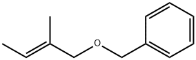 Benzene, (2-methyl-2-butenyl)oxymethyl-, (E)- Struktur
