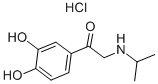 1-(3,4-dihydroxyphenyl)-2-[(1-methylethyl)amino] hydrochloride Structure