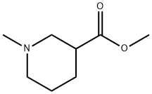 1-メチル-3-ピペリジンカルボン酸メチル 化学構造式