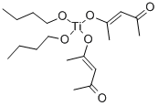 ビス(ブトキシド-κO)[ビス(4-オキソ-2-ペンテン-2-オラト-κO)]チタン 化学構造式