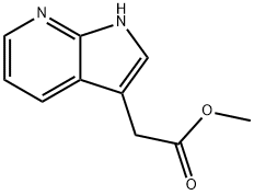 1H-PYRROLO[2,3-B]PYRIDINE-3-ACETIC ACID, METHYL ESTER Struktur