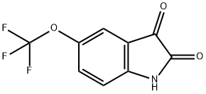 5-(トリフルオロメトキシ)イサチン 化学構造式