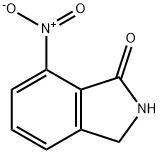 7-硝基-1-异吲哚啉-1-酮 结构式