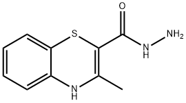 3-METHYL-1,4(4H)-BENZOTHIAZINE-2-CARBOXYLIC ACID HYDRAZIDE Structure