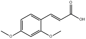 2,4-ジメトキシ-trans-けい皮酸 化学構造式