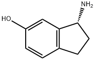 (R)-(-)-6-ヒドロキシ-1-アミノインダン 化学構造式