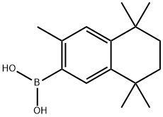 3,5,5,8,8-五甲基-5,6,7,8-四氢萘-2-硼酸, 169126-64-1, 结构式