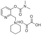 3-Pyridinol, 2-(1-piperidinylmethyl)-, dimethylcarbamate, oxalate Structure