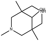 1,3,5-トリメチル-3,7-ジアザビシクロ[3.3.1]ノナン-9-オール 化学構造式