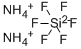 Ammonium hexafluorosilicate Structure