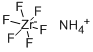 Ammonium hexafluorozirconate Structure